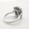 Bague 55 Bague en or blanc 18 carats sertie de diamants certifiés HRD 58 Facettes