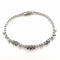 Bracelet Bracelet ancien en or blanc 18 carats, saphirs et diamants 58 Facettes