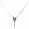 Collier Collier en or blanc 18 carats avec saphirs et diamants 58 Facettes