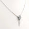 Collier Collier en or blanc 18 carats avec saphirs et diamants 58 Facettes