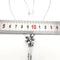 Collier Collier en or blanc 18 carats avec saphirs et diamants 58 Facettes