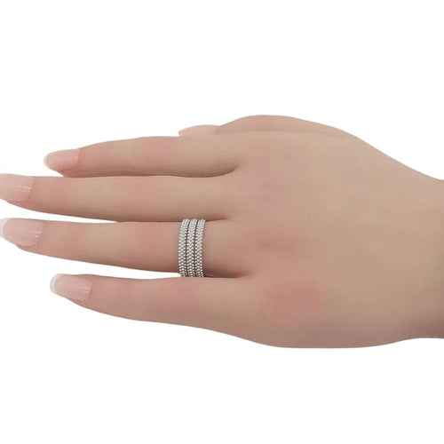 Bague 58 Mauboussin Le Premier Jour - Bague en or blanc 18 carats 58 Facettes