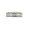 Bague 55 Bague en or blanc 18 carats pavée de diamants 58 Facettes