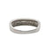 Bague 55 Bague en or blanc 18 carats pavée de diamants 58 Facettes
