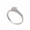 Bague 54 Bague solitaire en or gris 18 carats et diamants 58 Facettes