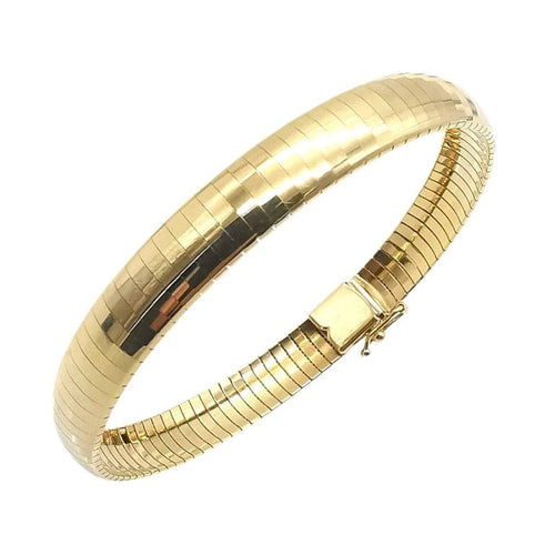 Bracelet Bracelet maille oméga en or jaune 18 carats 58 Facettes
