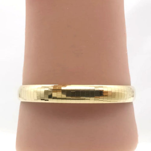 Bracelet Bracelet maille oméga en or jaune 18 carats 58 Facettes