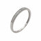 Bague 54 Bague demi-alliance en or blanc 18 carats et diamants 58 Facettes