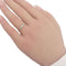Bague 54 Bague demi-alliance en or blanc 18 carats et diamants 58 Facettes