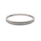 Bague 54 Bague demi-alliance en or blanc 18 carats et diamants 58 Facettes