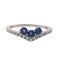 Bague 53 Garden Party - Bague en or blanc 18 carats saphirs et diamants 58 Facettes