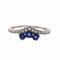 Bague 53 Garden Party - Bague en or blanc 18 carats saphirs et diamants 58 Facettes