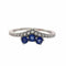 Bague 53 Garden Party - Bague en or blanc 18 carats saphirs et diamants 58 Facettes