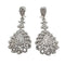 Boucles d'oreilles Boucles d'oreilles en or blanc 18 carats et diamants 58 Facettes