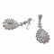 Boucles d'oreilles Boucles d'oreilles en or blanc 18 carats et diamants 58 Facettes
