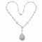 Collier Collier en or blanc 18 carats et diamants taille brillant 58 Facettes