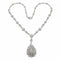 Collier Collier en or blanc 18 carats et diamants taille brillant 58 Facettes