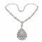 Collier Collier en or blanc 18 carats et diamants taille brillant 58 Facettes