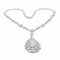 Collier Collier en or blanc 18 carats et diamants taille brillant 58 Facettes
