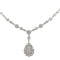 Collier Collier en or blanc 18 carats et diamants taille brillant 58 Facettes