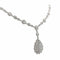 Collier Collier en or blanc 18 carats et diamants taille brillant 58 Facettes