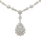 Collier Collier en or blanc 18 carats et diamants taille brillant 58 Facettes