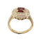 Bague 52 Glamira - Bague en or jaune 14 carats grenat et diamants 58 Facettes