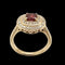 Bague 52 Glamira - Bague en or jaune 14 carats grenat et diamants 58 Facettes