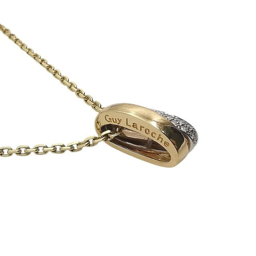 Collier Guy Laroche - Collier pendentif en or 18 carats et diamants 58 Facettes