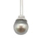 Pendentif Pendentif en or blanc 18 carats avec perle 58 Facettes