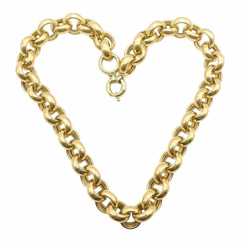Collier Collier maille jaseron en or jaune 18 carats 58 Facettes