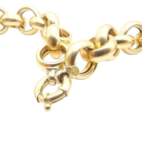 Collier Collier maille jaseron en or jaune 18 carats 58 Facettes