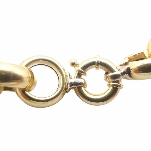 Collier Collier maille jaseron en or jaune 18 carats 58 Facettes