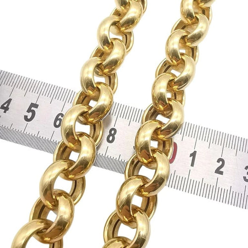 Collier Collier maille jaseron en or jaune 18 carats 58 Facettes