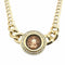 Collier Collier maille gourmette en chute en or jaune 18 carats et diamants 58 Facettes