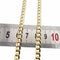 Collier Collier maille gourmette en chute en or jaune 18 carats et diamants 58 Facettes