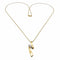 Collier Collier avec pendentif en or jaune 18 carats et diamants 58 Facettes