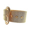Bracelet Bracelet vintage italien à boucle en or jaune et or rose 18 carats 58 Facettes