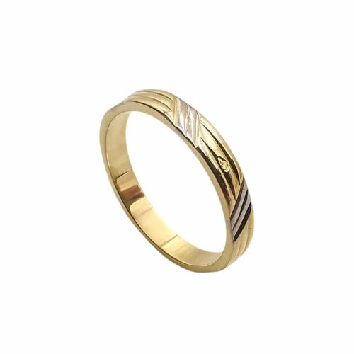 Bague 52 Alliance - Bague en or jaune 18 carats 58 Facettes