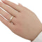 Bague 54 Bague demi-alliance en or jaune 18 carats et diamants 58 Facettes