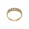 Bague 54 Bague demi-alliance en or jaune 18 carats et diamants 58 Facettes