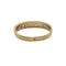 Bague 54 Bague demi-alliance en or jaune 18 carats et diamants 58 Facettes