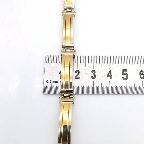 Bracelet Bracelet en or jaune et or blanc 18 carats 58 Facettes