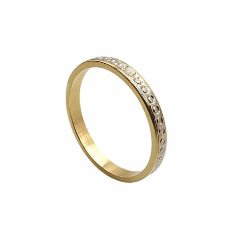 Bague 53 Alliance - Bague en or jaune 18 carats 58 Facettes