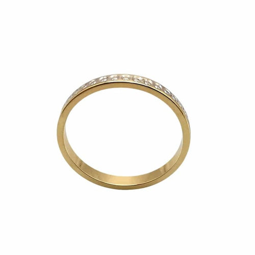 Bague 53 Alliance - Bague en or jaune 18 carats 58 Facettes
