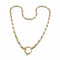Collier Collier maille grain de riz en or jaune et or blanc 18 carats 58 Facettes