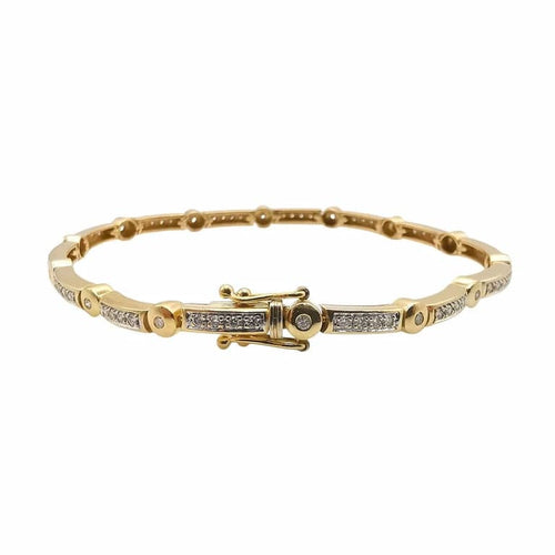 Bracelet Bracelet en or jaune 18 carats et diamants 58 Facettes