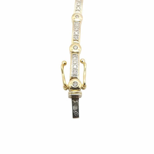 Bracelet Bracelet en or jaune 18 carats et diamants 58 Facettes