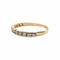 Bague 53 Alliance américaine - Bague en or jaune 18 carats et diamants 58 Facettes