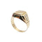 Bague 68 Bague chevalière en or jaune 18 carats 58 Facettes